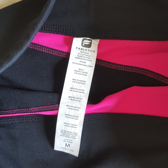 Fabletics Workout Leggings Capris Tights M - Picture 4 of 4